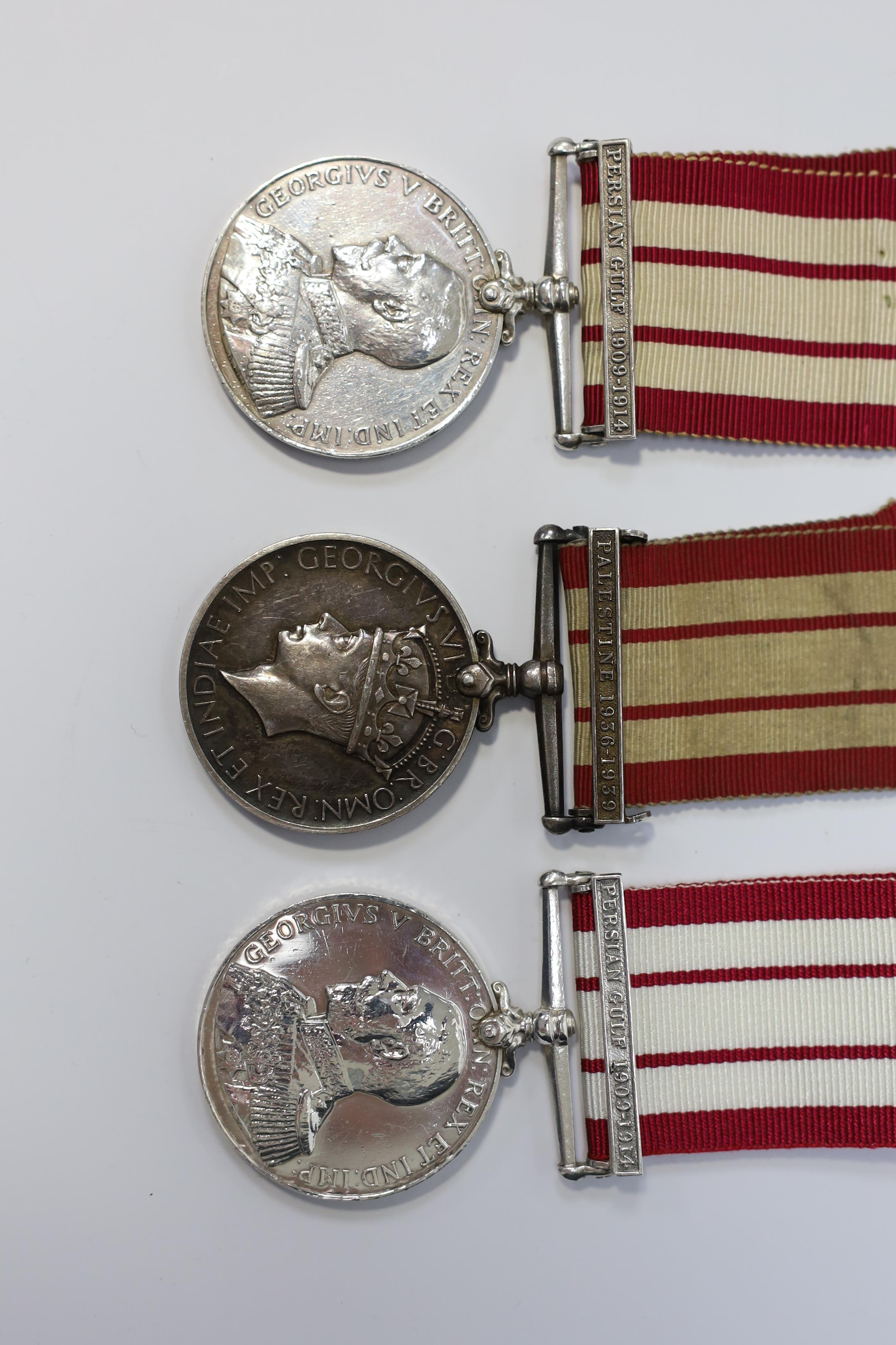 Three Royal Navy General service medals awarded to